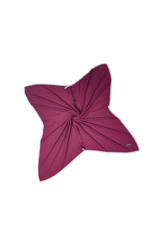 Mim Eşarp Mısırlı Eşarpları Biyeli Müslin Düz Renk Eşarp 100x100cm Bordo