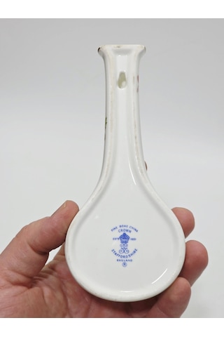 Crown Staffordshire Pagoda Desenli Porselen Duvar Vazosu 15,5x7x4cm Çok Renkli