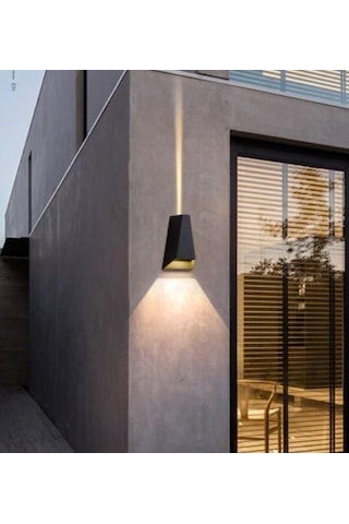 Cata 2 X 3w Led Su Geçirmez Modern Dış Ve İç Mekan Aplik Malta Ip44 Aydınlatma Lamba Ct-7063