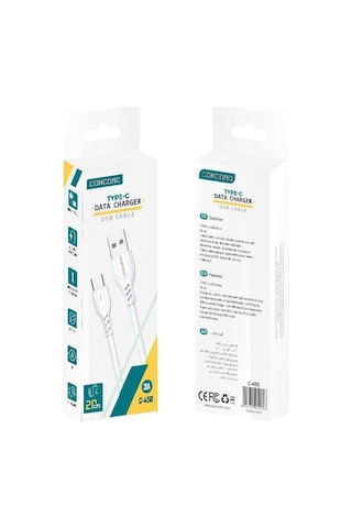 Concord C450 20 Cm 3a Usb -type-c Powerbank Kablo