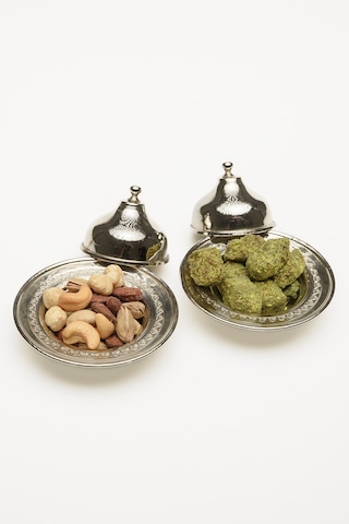 Gaziantep Bakır El Yapımı Kahve Yanı Sunumluk Mini Lokumluk 2'li Set 5,5cm 6cm 0,8mm Kalınlık