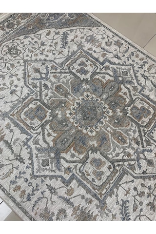 Merinos Halı Valeria 91047 110 Serisi Salon Oturma Yatak Odası Halısı Gri - Krem