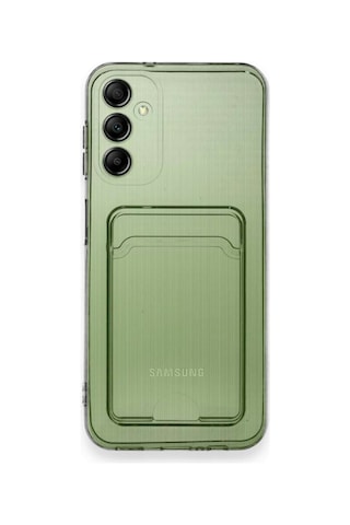 Samsung Galaxy Uyumlu - M15 Kılıf Kart Şeffaf Silikon - Şeffaf Çok Renkli