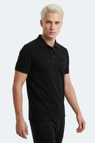 Slazenger Zodıacs Erkek Polo Yaka Siyah Tişört