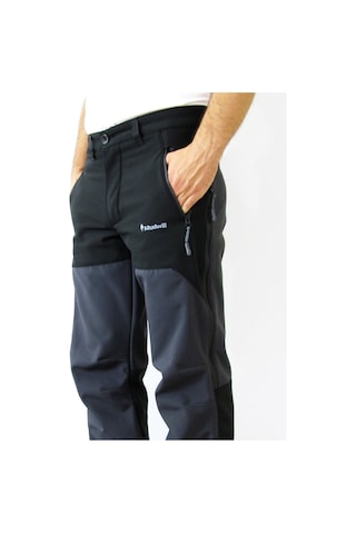 Mudwill Erkek Kışlık Softshell Pantolon Gri - Siyah