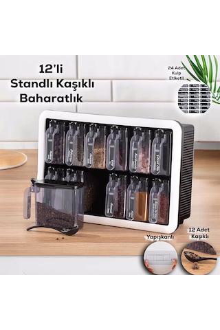 Violet 12 Li Baharatlık Set Çok Renkli