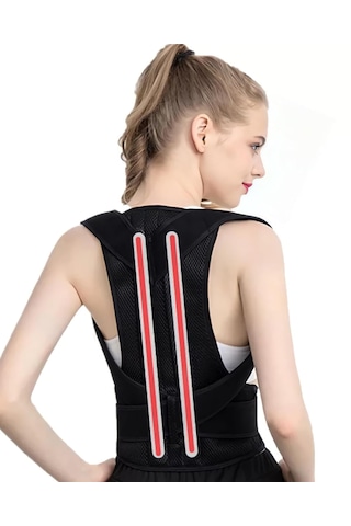 Ayarlanabilir Sırt Ve Bel Duruş Düzeltici Korse Unisex Postür Korsesi Dik Duruş Korsesi Standart