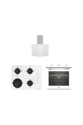 Altus Ala 321 W + 189 DW + 570 W Davlumbaz Beyaz Ankastre Set