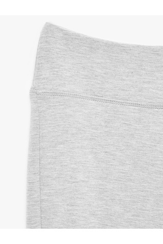 Koton Modal Kumaş Slim Fit İspanyol Paça Yırtmaçlı Tayt Gri 7wak80153ek