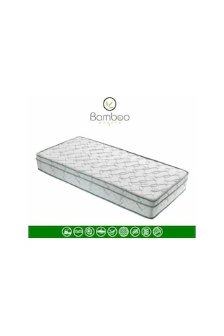 Uzunbebe 100X190 Heyner Events Bamboo Yaylı Yatak 100*190 Kuş Tüyü Pedli