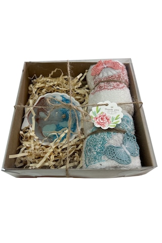 Anneler Günü Hediyesi 2 Adet Lüks Havlu Ve Dekoratif Kokulu Mum