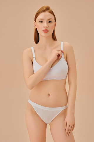 Suwen Cotton Emzirme Sütyeni Sw5971101 Beyaz