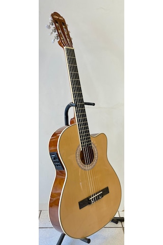 Clariss İnce Kasa Elektro Klasik Gitar (Natural)