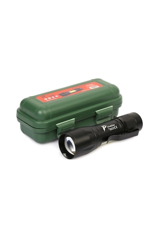 Ps-2115 Ultra Güçlü Usb Şarjlı El Feneri Kutulu Kamp Feneri Avcılık Feneri Çok Renkli