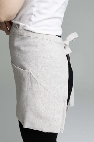 Leohome Belden Geçmeli Cepli Garson Önlüğü 423508299 Bej