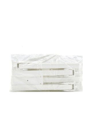 4 Adet Beyaz Sofra Ayak Komple Plastik 20cm Aç Kapa Bx40 6997