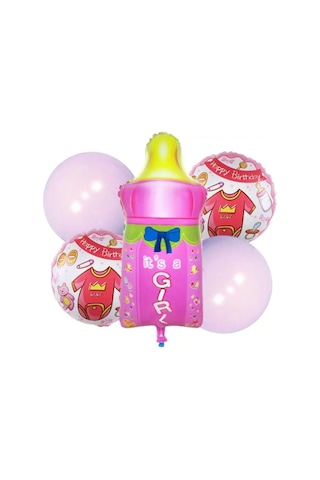 İyiki Doğdun Biberon 5 Li Set Folyo Balon 001