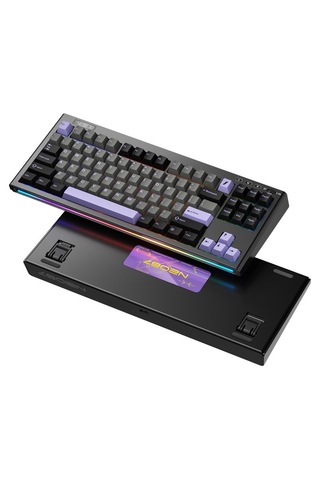1st Player Neo87 Tkl Siyah Rgb Lavender Switch Hotswap Kablosuz Wireless + Bluetooth Türkçe Mekanik Oyuncu Klavyesi