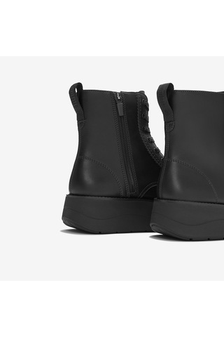 001 Black Bot Kadın Aax-001 Fitflop Gen-ff Roam Leather Lace Up Boots