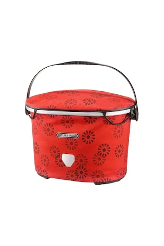 Ortlieb F79802 Up-Town City Gidon Çantası 17.5L Kırmızı-Çiçek Desen