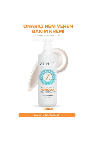 Zento Moroccan Onarıcı Nem Veren Saç Bakım Kremi 500 ML