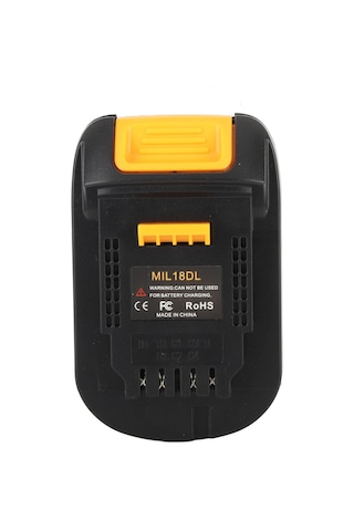 Yaozixa Milwaukee 18v Li-poly Akü Adaptörü, Mıl18dl Modeli, Dayanıklı Nilon-66 Gövde, Sık Bağlantı, Elektrikli Aletler İçin Güç Çevirici