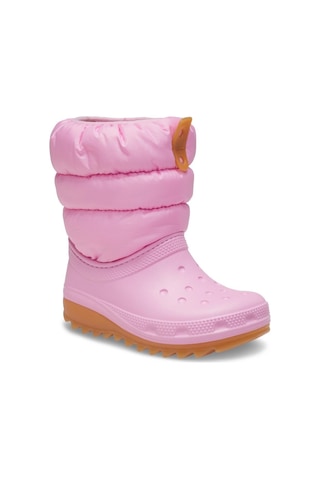 Crocs Classic Neo Puff Boot T Pink Tweed/gum Çocuk Bot 207683-6xq Pembe