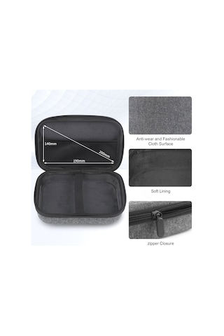 Vkemall Andoer Gri Kamera Çantası - Djı Osmo Pocket 2 İçin Spor Kamerası Taşıma Çantası 20x15x5.5cm