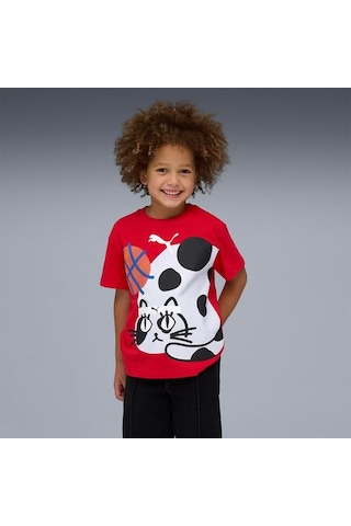 Puma Çocuk Tişört Sporty Cats Kırmızı