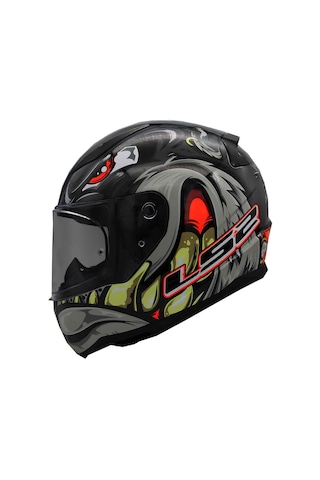 Ls2 Rapıd 2 Spox Kapalı Kask Gri - Kırmızı
