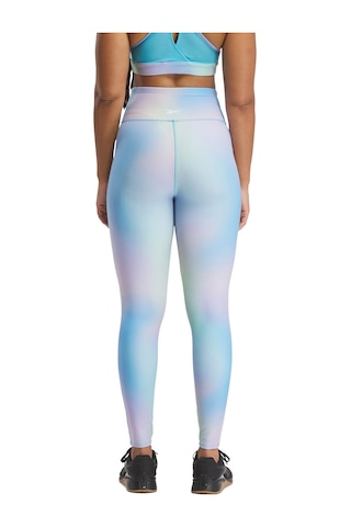 Reebok Lux Bold Aop Tıght Okyanus Mavı Kadın Tayt 000000000101696346 Mavi