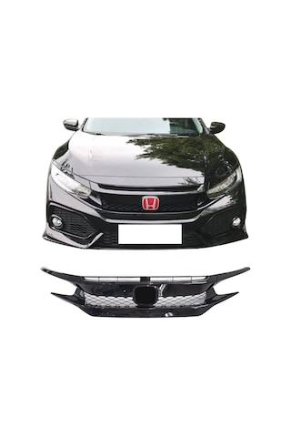 Honda Civic Fc5 Uyumlu Typer Ön Panjur Ve Far Kaşları 2016+