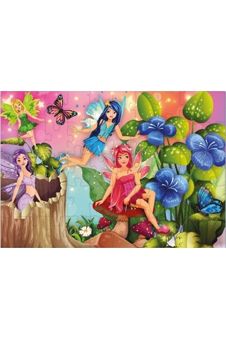 Star Puzzle 2x50 Parça Çocuk Puzzle - Peri Diyarı 1 Adet