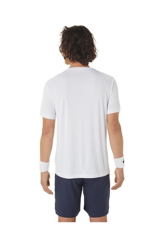 Asics MEN COURT TENNIS GRAPHIC TEE Beyaz Erkek Kısa Kollu Tshirt 2041A259-100