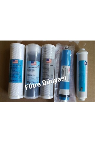 Filtre Dünyası Aura Ihlas Cebilon Arıtma Filtresi 5Li Takım %100 Usa Mebranlı