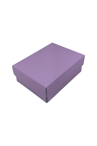 Lila Karton Kolye & Mini Set Kutusu 24 Lü Paket İçi Süngerli Lila