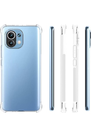 Xiaomi Mi 11 Lite Kamera Korumali Shockproof Seffaf Silikon Kili 514125793