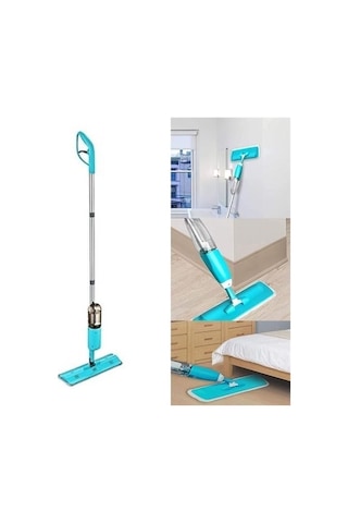 Zmc Bilişim Döner Başlıklı Spreyli Mop Parke Ahşap Fayans Temizleyici Su Hazneli Sihirli Paspas