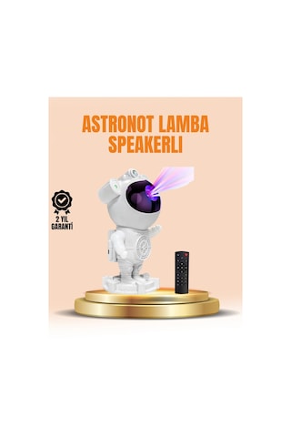 Bay Bluetooth Ve Dahili Ses Özellikli Astronot Projeksiyon Lambası Najmaddin