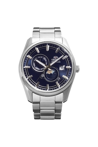 Orient Sun&moon Ra-ak0315l30b Kurmalı Otomatik Çelik Gri Lacivert Kadran 42 Mm Erkek Kol Saati