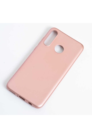 Noktaks - Huawei Uyumlu Huawei P30 Lite - Kılıf Mat Soft Premier Silikon Kapak - Kırmızı T7866 Kirmizi