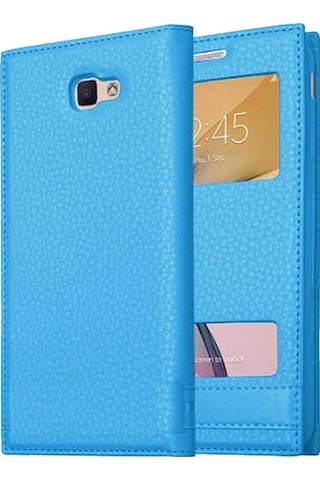 Samsung Galaxy C5 Uyumlu Pencereli Kapaklı Magnum Kılıf