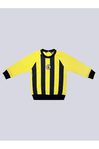 Fenerbahçe Sarı Lacivert Çubuklu Bebek Sweatshirt Lacıvert-sarı