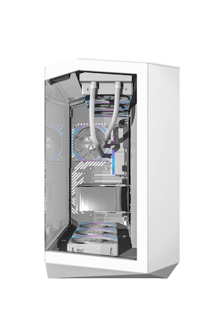 Quantum Gaming Proxima White PW1215 i5-14400F 16 GB 512 GB NVMe SSD RTX5060 Free Dos Masaüstü Oyuncu Bilgisayarı