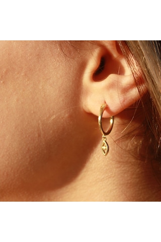 Kadın Protect Göz Küpe Gold