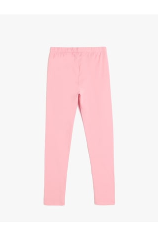 Koton 2'li Beli Lastikli Pamuklu Basic Tayt Pembe 5wkg10357ak Gül