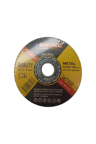 Baytec Metal Kesici Mk0100 115x2.5x22mm 25 Adet