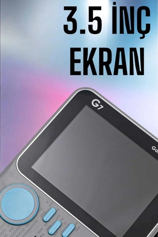 Mey İthalat Mini Atari El Atarisi 3.5 İnç Ekran Çift Konsol 666 Adet Retro Oyun Gameboy El Atarisi
