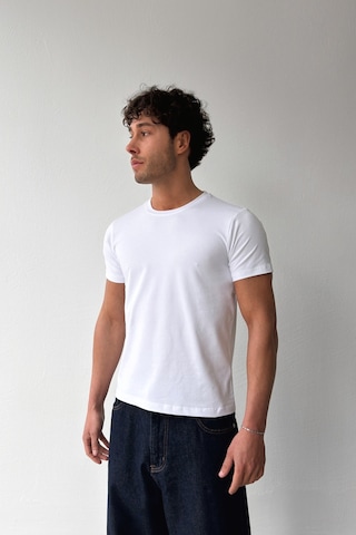 Flaw Atelıer Basic Slim Fit Beyaz Tişört-29508