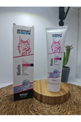 Animari Biotin Malt Paste 100ml Kedilerde Deri Tüy Ve Tırnak